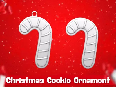 Christmas Cookie Ornament - Pendant -  Christmas Tree 2 3D print model