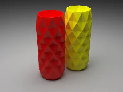 Vase With Diamonded Rhombus 3D model