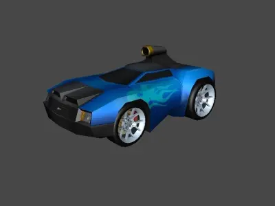 Mega Car Pack Low-poly 3D model