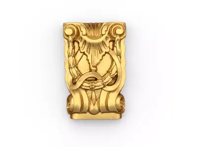 Classic carved decor ornament 481 3D print model