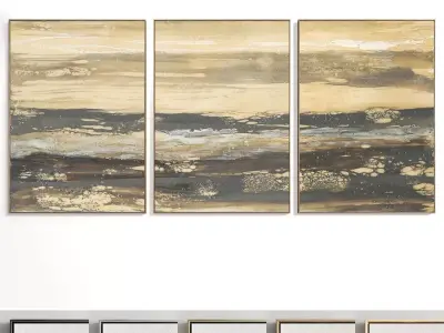 Abstract Painting Set of 3 pieces - No 26 Low-poly 3D model