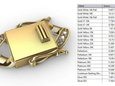 12MM MIAMI CUBAN LINK CHAIN DIAMOND 3D print model