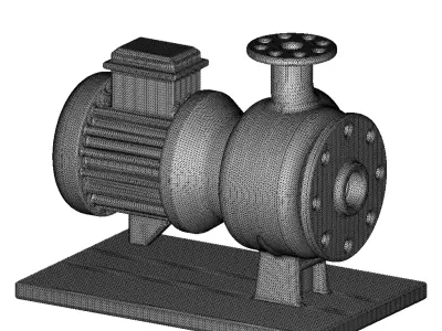 Plastic Premium Industrial Water Pump Toy 3D model