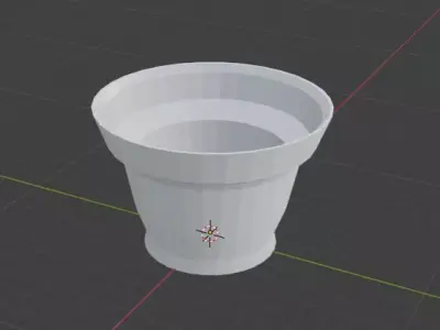 Simple flower pot Free 3D model