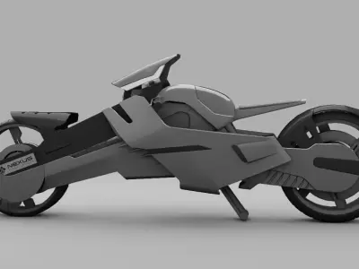 sci-fi scooter  3D model