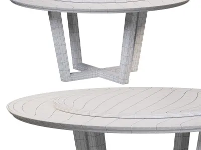 Flaminia table by Meroniecolzani 3D model