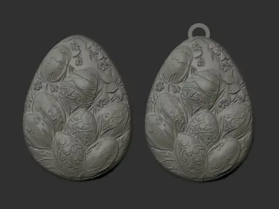 easter egg decor 4  3D print model