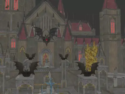 pubg dracula castle map Low-poly 3D model