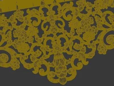 Carved decor CNC model 3D model 01 3D model