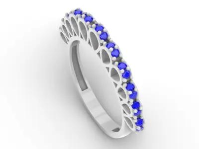 Jewelry Diamond Ring Model RG110 Free 3D print model