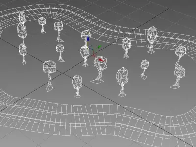 Funny Road LOW POLY Free low-poly 3D model
