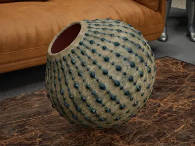 Decoration pot 03 Low-poly 3D model