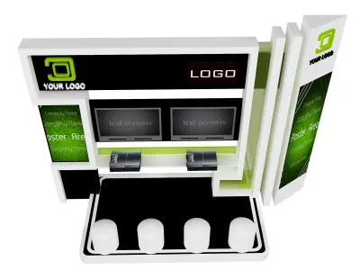 Booth Exhibition Stand a443c  3D model