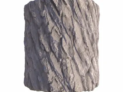 Rock  White Wall Texture 3D model