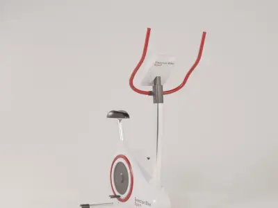 Exercise Bike Low-poly 3D model