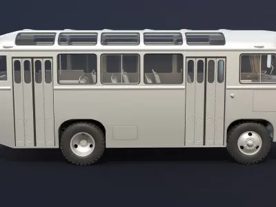 PAZ-672 Mid-Poly 3D model