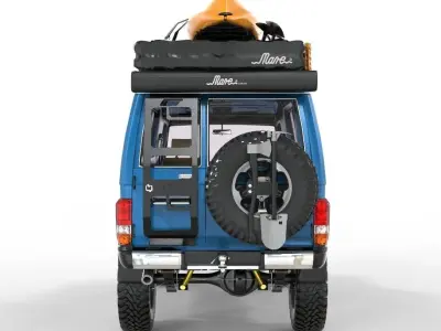 Generic land cruiser series 71 long chassis FBX 3D model