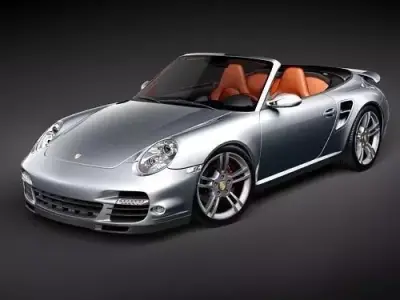 Porsche 911 Turbo 2010 convertible 3D model