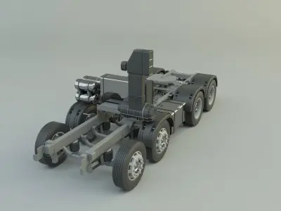 truck chassis model 3D model