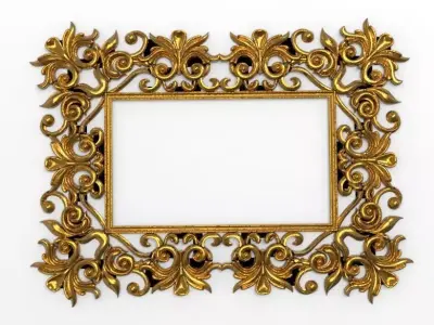 carved frame 3D model shop