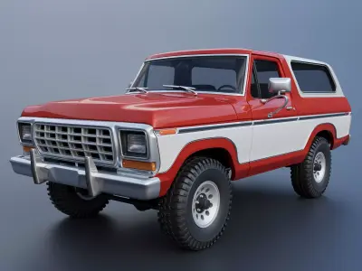 Bronco 1979 3D print model