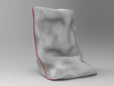 Junk Bean Bag Low-poly 3D model