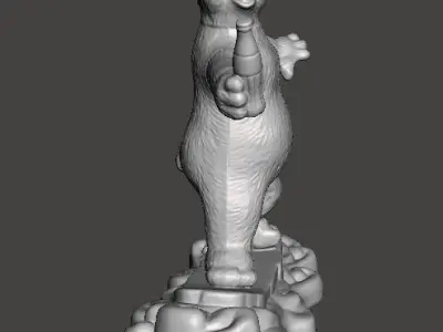 COCA COLA COKE YOUNG POLAR BEAR PROMOTIONAL FIGURE CHRISTMAS 90s 3D print model