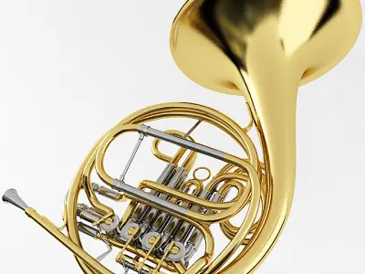 French Horn 3D model