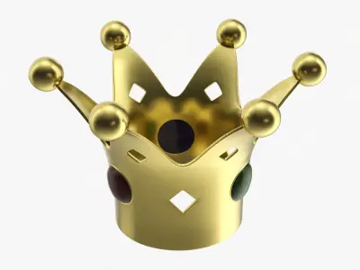 Crown with jewels 3D model
