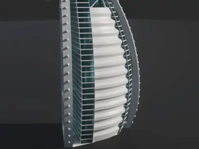 Burj Al Arab 3D model