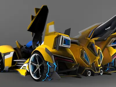 Race Car 3d Model 3D model