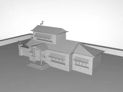 OGGY HOUSE Low-poly 3D model