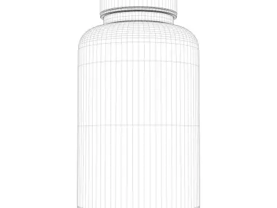 Supplement Bottle 3D Model  3D model