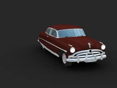 Hudson Hornet Lowpoly Low-poly 3D model