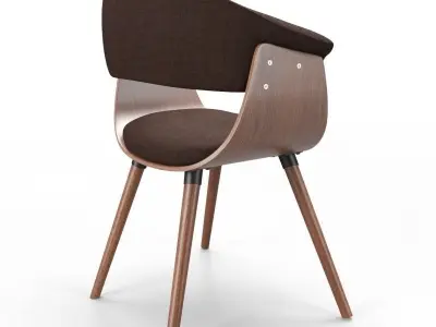 Kare Armchair Monaco Schoko 3D model