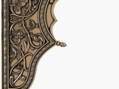 CNC Arabian panel arch 3D model