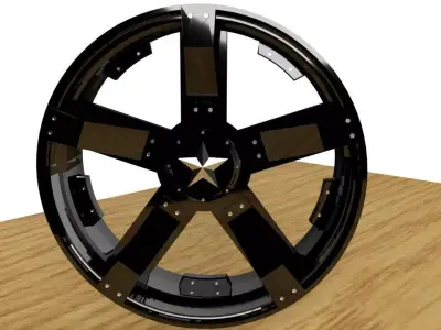 Llanta 01 Low-poly 3D model