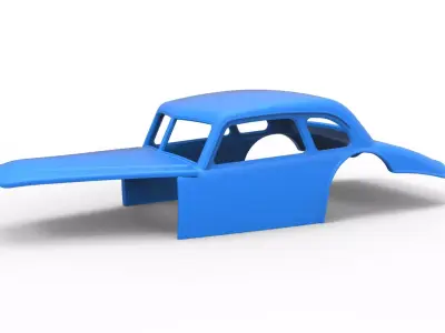 Shell of Vintage Asphalt Modified stock car V4 Scale 1 to 25 3D print model
