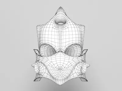 Gaudi Casa Mila Chimney Head 3D model