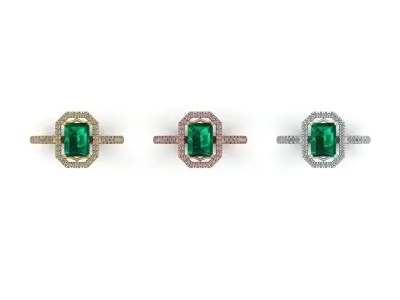 Engagement Ring Free 3D print model 12
