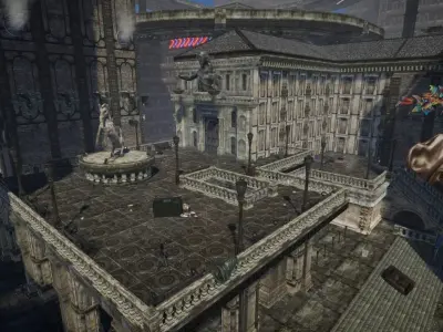 Decorations city assets for game Low-poly 3D model