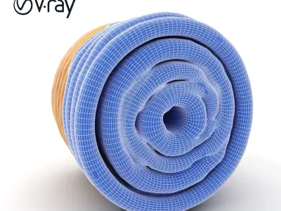 Realistic Rope Roll Model Pack Low-poly 3D model