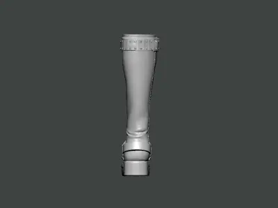 3D Model-SHOES0001 high heeled boot 3D print model