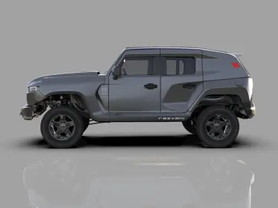 Rezvani Tank 2020 HQ interior 3D model