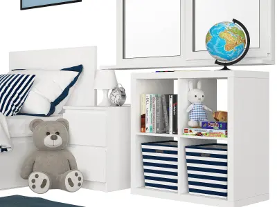 Universal children room Blue 3D model