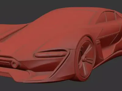 AI-Generated Concept Car - model 6 3D model