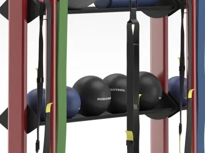 Gym LIFEFITNESS S2 - CORE 3D model