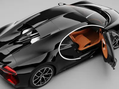 Bugatti Chiron 2017 3D model
