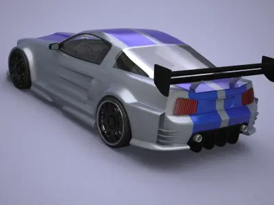 Generic car 07 model in Lightwave 3D 3D model