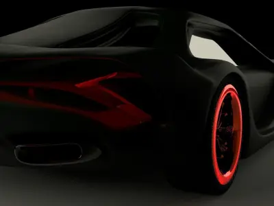 gaming Sport Car  Low-poly 3D model